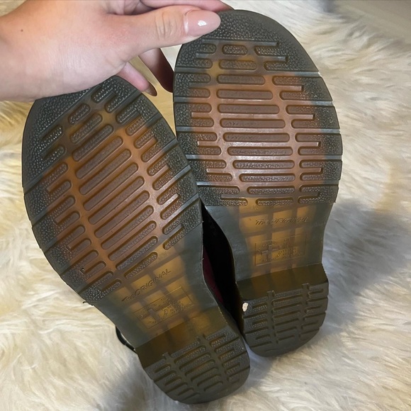 Dr Martens 1460 Lace up boots cherry red smooth leather - Picture 13 of 15